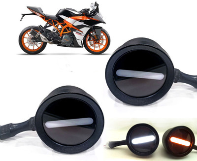 AUTO PEARL Front LED Indicator Light for KTM RC 390(White, Yellow)