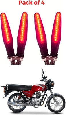DriveXpert Front, Rear LED Indicator Light for Universal For Bike Universal For Bike(Red)