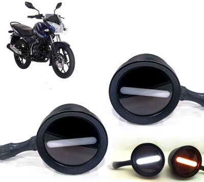 AUTO PEARL Front LED Indicator Light for Bajaj Discover 150(White, Yellow)