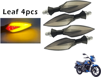 Generox Front, Rear LED Indicator Light for TVS Flame SR125(Red, Yellow)