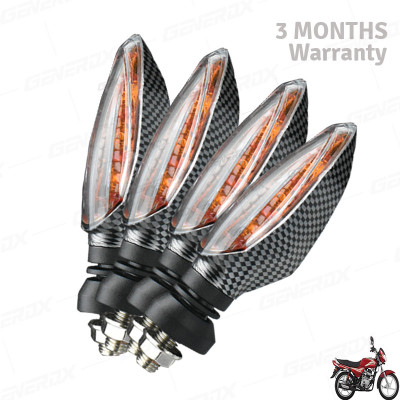 Generox Front, Rear LED Indicator Light for Bajaj CT(Amber)
