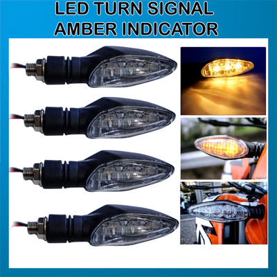 DvineAutoFashionZ Front, Rear LED Indicator Light for KTM RC 200, Duke 390, Duke 190, RC 390(Yellow)