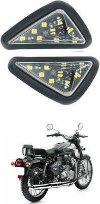 LOVMOTO Front LED Indicator Light for Royal Enfield 500(Black)