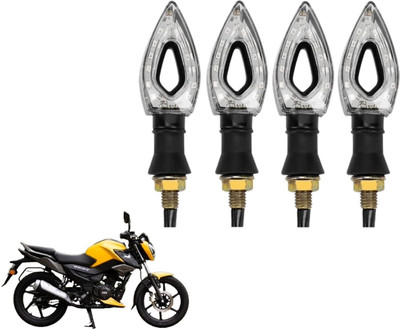 aksmit Front, Rear LED Indicator Light for Bajaj, KTM, Hero, Honda 3 Series, 5 Series(Yellow, Amber)
