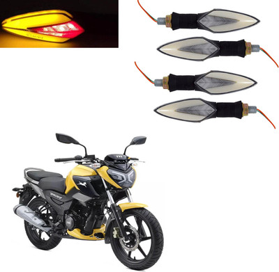 Vagary Front, Rear LED Indicator Light for TVS Universal For Bike(Red, Yellow)
