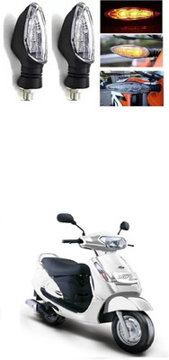 PRTEK Front, Rear LED Indicator Light for Universal For Bike Duro DZ(Multicolor)