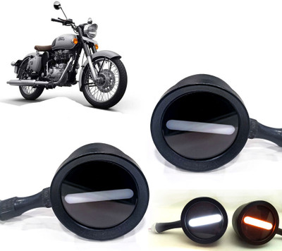 AUTO PEARL Front LED Indicator Light for Mahindra(White, Yellow)