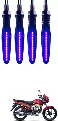 E-Shoppe Front, Rear, Side LED Indicator Light for Mahindra Universal For Bike(Blue)