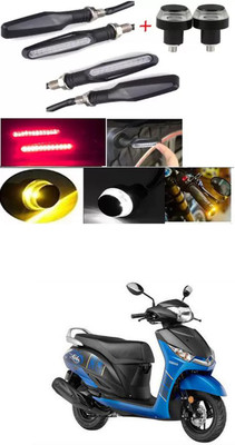 E-Shoppe Front, Rear, Side LED Indicator Light for Yamaha Alpha(Yellow, Blue)