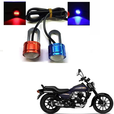CROXIV Front, Side LED Indicator Light for Bullet, Hero, Honda, Royal Enfield Universal For Bike(Red, Blue)