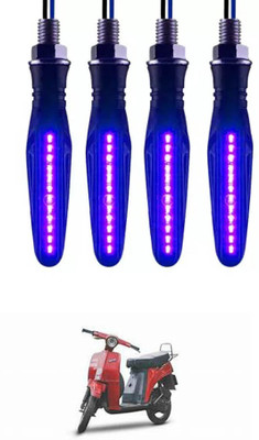 E-Shoppe Front, Rear, Side LED Indicator Light for Bajaj Sunny(Blue)