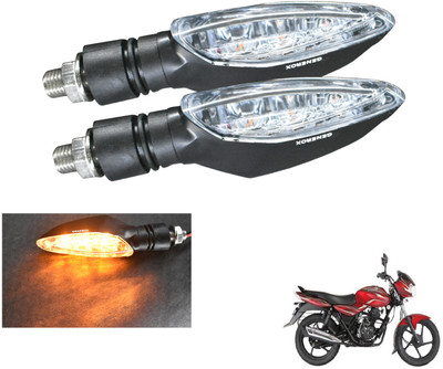 Generox Front, Rear LED Indicator Light for Bajaj Discover 100 DTS-i(Amber)