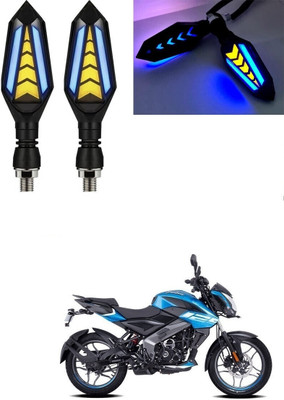 SRPHERE Front, Rear LED Indicator Light for Bajaj Universal For Bike(Amber, Blue)