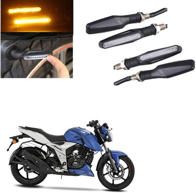 Huims Front, Rear LED Indicator Light for TVS Apache RTR 160(Yellow)