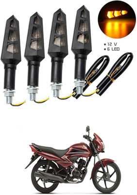 LOVMOTO Front, Rear LED Indicator Light for Honda Dream Yuga(Yellow)