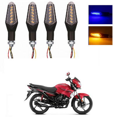 JMA TRADING Front, Rear LED Indicator Light for Hero Universal For Bike(Blue, Amber)