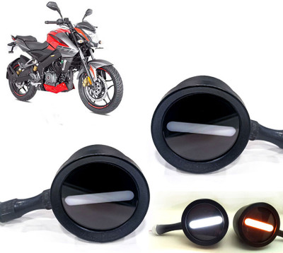 AUTO PEARL Front LED Indicator Light for Bajaj Pulsar 180 NS(White, Yellow)