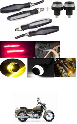 E-Shoppe Front, Rear, Side LED Indicator Light for Hyosung Aquila 250(Yellow, Blue)