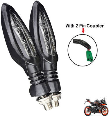 Generox Front, Rear LED Indicator Light for KTM RC 200(Yellow)