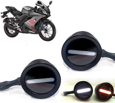 AUTO PEARL Front LED Indicator Light for Yamaha YZF R15(White, Yellow)