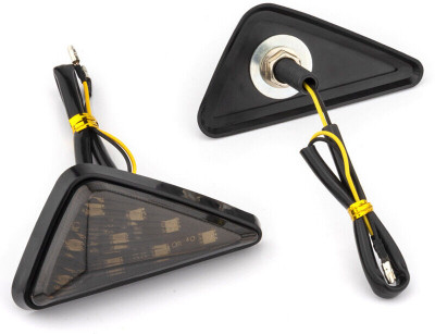 HALLOWS Front, Rear, Side LED Indicator Light for Universal For Bike Universal For Bike(Amber)