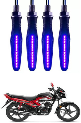 E-Shoppe Front, Rear, Side LED Indicator Light for Honda Dream Yuga(Blue)