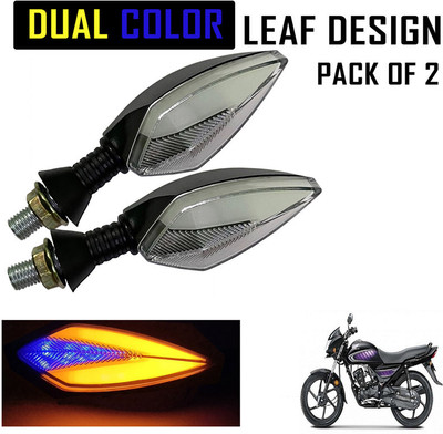 Shopland Front, Rear LED Indicator Light for Honda Dream(Amber, Blue)