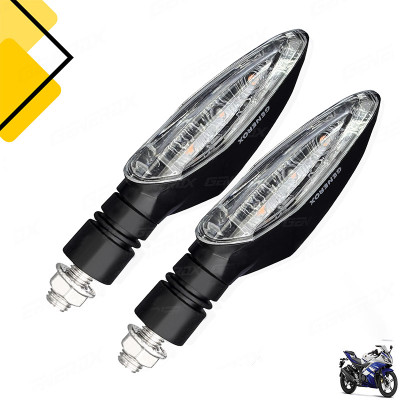 Generox Front, Rear LED Indicator Light for Yamaha YZF R15 S(Amber)