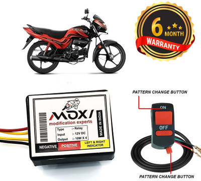 AUTO PEARL Front, Rear Flasher Indicator Light for Hero Passion X Pro