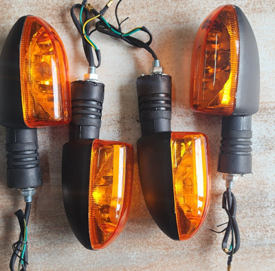 Anaisha Enterprises Side, Rear, Front Incandescent Indicator Light for Bajaj Pulsar 150 AS, Platina, Pulsar 150, Pulsar 150 DTS-i, Platina 100(Amber)