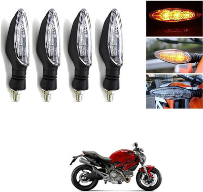 LOVMOTO Front, Rear LED Indicator Light for TVS Max 4R(Multicolor)