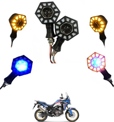 AYW Front LED Indicator Light for Universal For Bike Universal For Bike(Blue, Yellow)