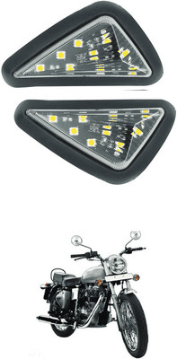 LOVMOTO Front LED Indicator Light for Royal Enfield 500(Black)