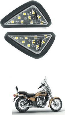 GONAMA Front LED Indicator Light for Bajaj Avenger 220 DTS-i(Black)