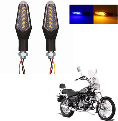 JMA TRADING Front, Rear LED Indicator Light for Bajaj Universal For Bike(Blue, Amber)