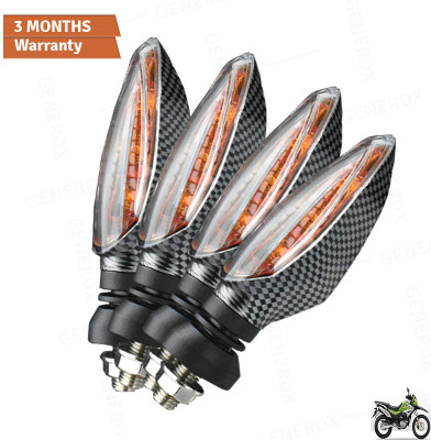 Generox Front, Rear LED Indicator Light for Hero Impulse 223(Amber)