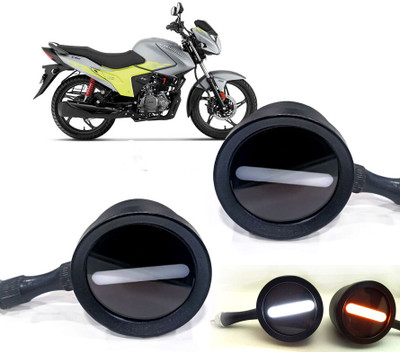 AUTO PEARL Front LED Indicator Light for BMW Glamour(White, Yellow)