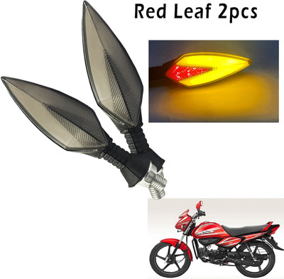Generox Front, Rear, Side LED Indicator Light for Hero Splendor NXG(Red, Yellow)