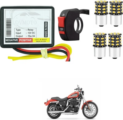 LOVMOTO Front, Rear LED Indicator Light for Universal For Bike(Yellow)