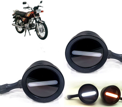 AUTO PEARL Front LED Indicator Light for Bajaj CD(White, Yellow)