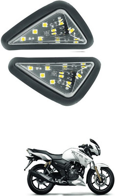 GONAMA Front LED Indicator Light for TVS Apache RTR 180(Black)