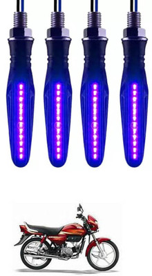 E-Shoppe Front, Rear, Side LED Indicator Light for Honda CD Dawn(Blue)