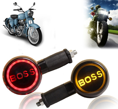 AUTO PEARL Side LED Indicator Light for Royal Enfield Classic(Yellow, Red)