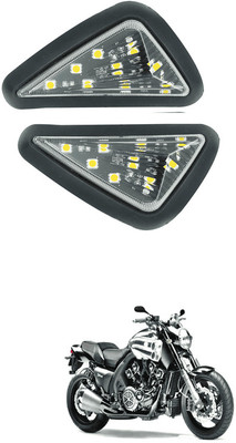 LOVMOTO Universal LED Bike indicator Yellow Mount Smoked 9 LED Turn Signal Light AR174 Interior Light Motorbike LED (12 V, 12 W)(Universal For Bike, Pack of 1)