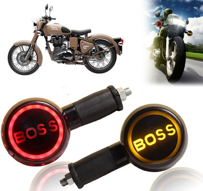 AUTO PEARL Side LED Indicator Light for Royal Enfield Classic(Yellow, Red)