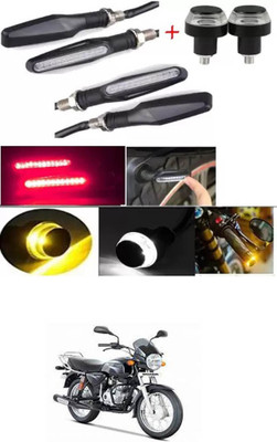 E-Shoppe Front, Rear, Side LED Indicator Light for Bajaj Boxer(Yellow, Blue)