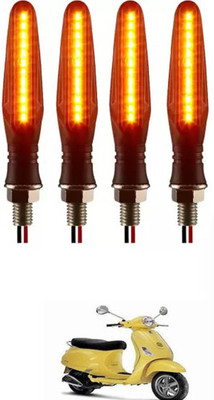 E-Shoppe Front, Rear, Side LED Indicator Light for Piaggio Vespa LX(Yellow)