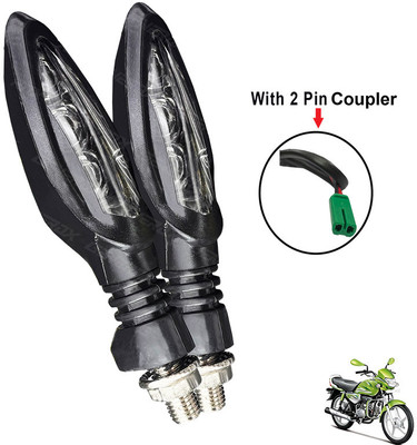 Generox Front, Rear LED Indicator Light for Hero HF-Dawn ECO(Yellow)