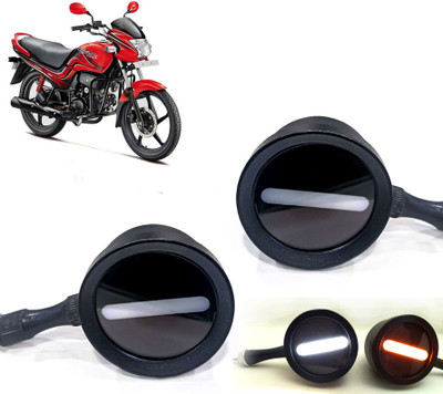 AUTO PEARL Front LED Indicator Light for Hero Passion Pro(White, Yellow)