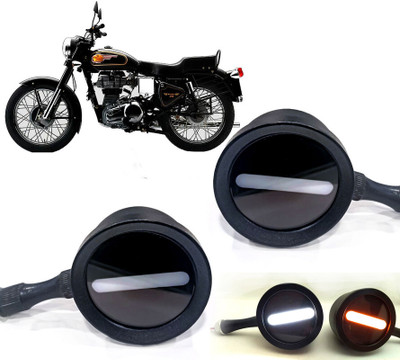 AUTO PEARL Front LED Indicator Light for Mahindra(White, Yellow)